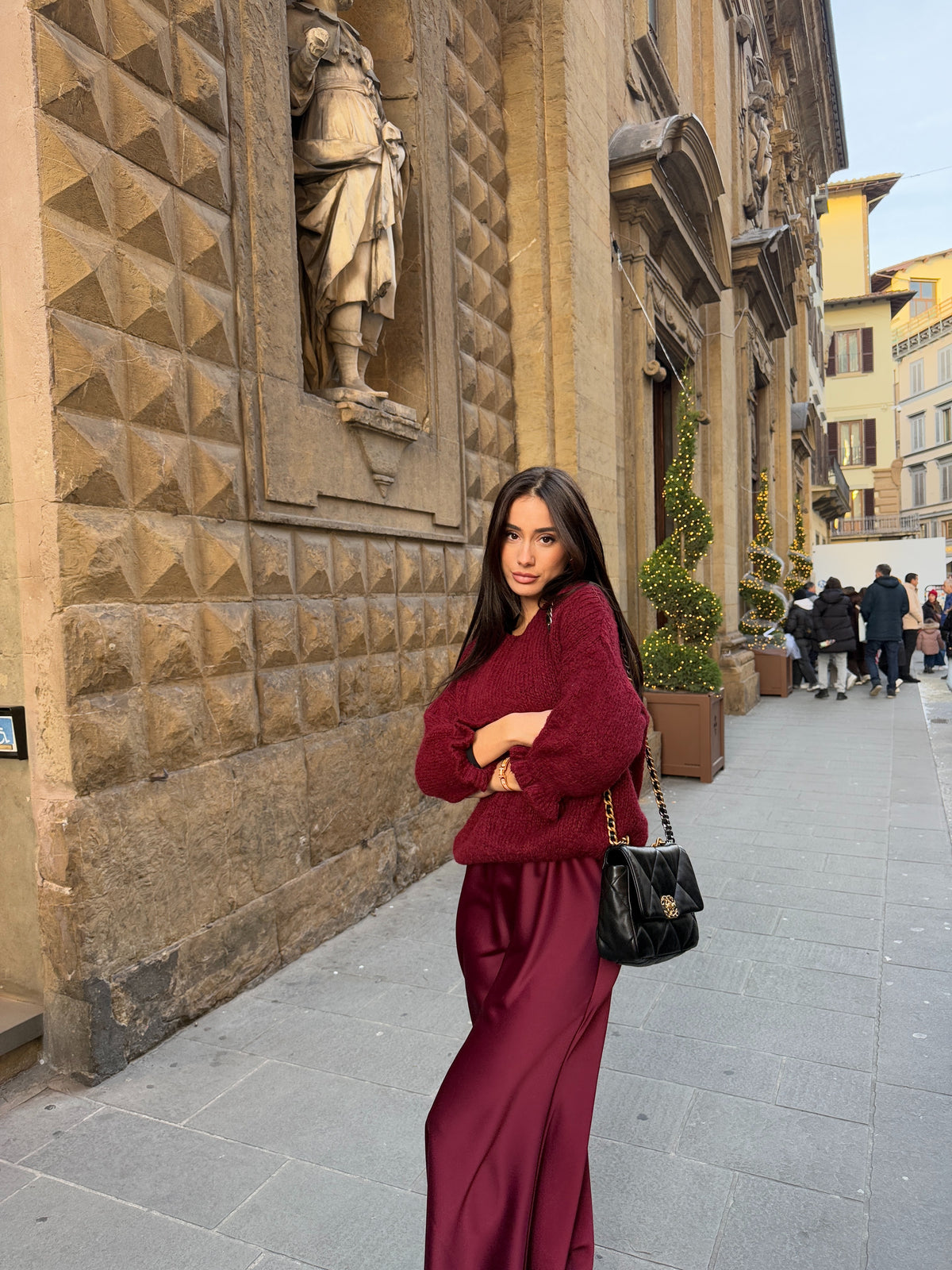 Cozy Rouge Knit Bordeaux