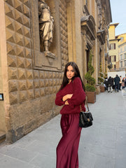 Cozy Rouge Knit Bordeaux