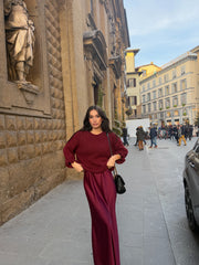 Cozy Rouge Knit Bordeaux