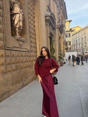 Cozy Rouge Knit Bordeaux