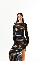 Coord  Net bianco/Nero